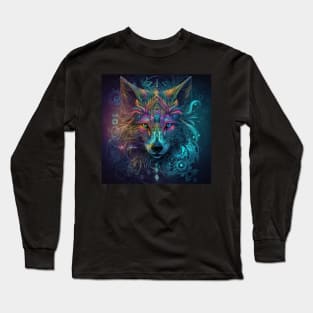 Psytrance Wolf Long Sleeve T-Shirt